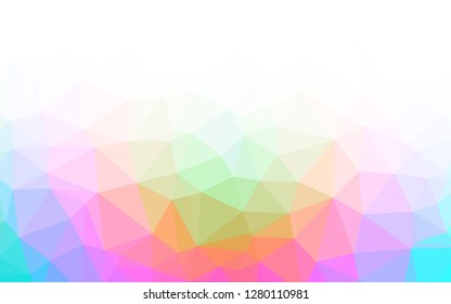 Light Multicolor, Rainbow vector abstract mosaic pattern. A completely new color illustration in a vague style. The textured pattern can be used for background.