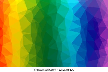 Light Multicolor, Rainbow vector abstract mosaic background. A vague abstract illustration with gradient. Brand new design for your business.