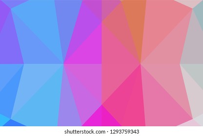 Light Multicolor, Rainbow vector abstract polygonal cover. A vague abstract illustration with gradient. A new texture for your design.