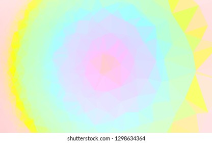 Light Multicolor, Rainbow vector abstract mosaic pattern. Modern geometrical abstract illustration with gradient. Elegant pattern for a brand book.