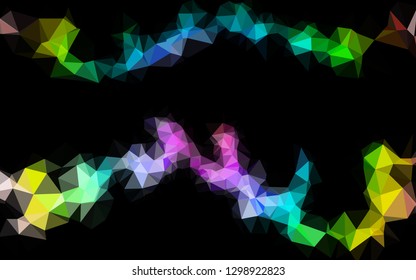 Light Multicolor, Rainbow vector abstract polygonal cover. Brand new colorful illustration in with gradient. Elegant pattern for a brand book.