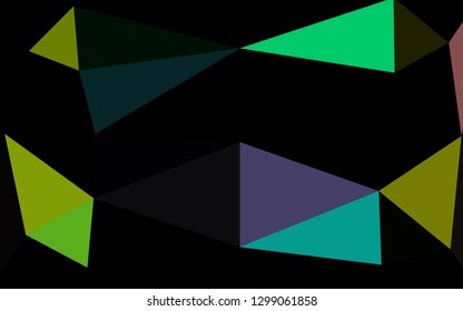 Light Multicolor, Rainbow vector abstract polygonal texture. Colorful illustration in abstract style with gradient. Textured pattern for background.