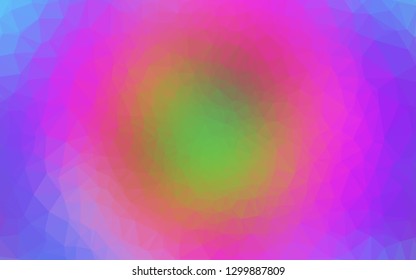 Light Multicolor, Rainbow vector abstract polygonal cover. An elegant bright illustration with gradient. Elegant pattern for a brand book.