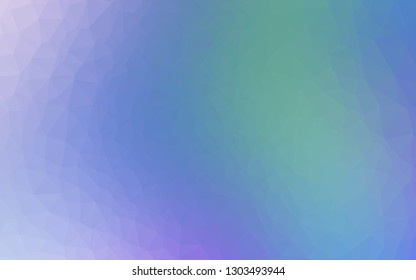 Light Multicolor, Rainbow vector abstract polygonal cover. Geometric illustration in Origami style with gradient. Textured pattern for background.