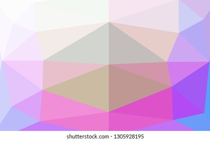 Light Multicolor, Rainbow vector abstract polygonal cover. A sample with polygonal shapes. Completely new template for your business design.