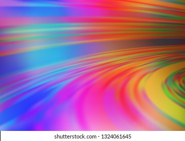 Light Multicolor, Rainbow vector abstract bokeh pattern. Creative illustration in halftone style with gradient. Brand new style for your business design.