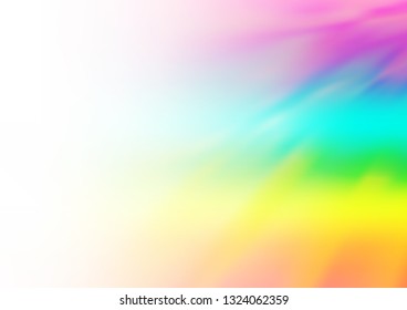 Light Multicolor, Rainbow vector abstract bright background. Colorful abstract illustration with gradient. The elegant pattern for brand book.
