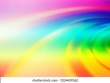 Light Multicolor, Rainbow vector abstract template. Shining colorful illustration in a Brand new style. The background for your creative designs.