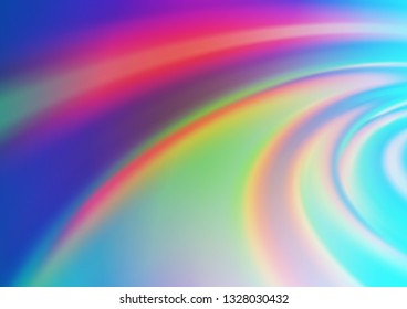 Light Multicolor, Rainbow vector abstract blurred background. A vague abstract illustration with gradient. The blurred design can be used for your web site.