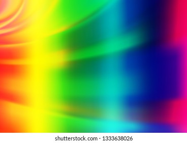 Light Multicolor, Rainbow vector abstract bright background. A vague abstract illustration with gradient. The best blurred design for your business.