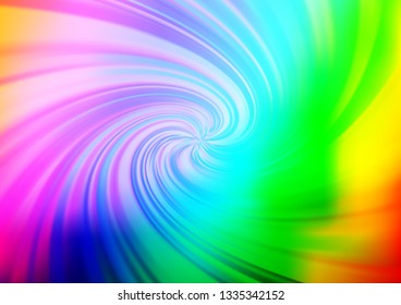 Light Multicolor, Rainbow vector abstract blurred template. Colorful abstract illustration with gradient. A completely new template for your design.