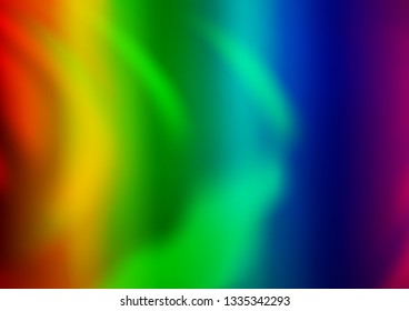 Light Multicolor, Rainbow vector abstract bright template. Shining colorful illustration in a Brand new style. The template can be used for your brand book.