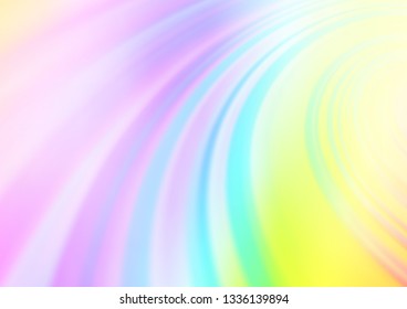 Light Multicolor, Rainbow vector abstract bright template. Glitter abstract illustration with an elegant design. The template can be used for your brand book.