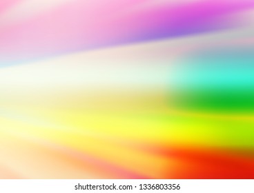 Light Multicolor, Rainbow vector abstract template. Creative illustration in halftone style with gradient. A new texture for your design.