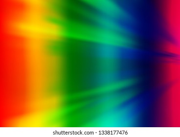 Light Multicolor, Rainbow vector abstract bright template. Glitter abstract illustration with an elegant design. The template can be used for your brand book.