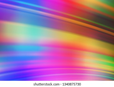 Light Multicolor, Rainbow vector abstract bokeh pattern. Colorful illustration in blurry style with gradient. The template can be used for your brand book.