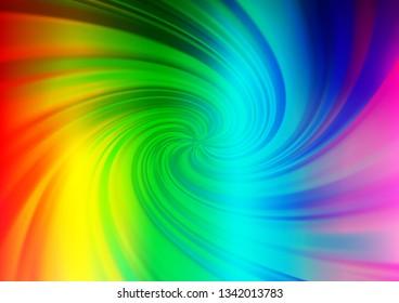 Light Multicolor, Rainbow vector abstract blurred pattern. Colorful illustration in abstract style with gradient. The blurred design can be used for your web site.
