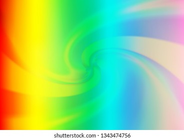 Light Multicolor, Rainbow vector abstract background. Colorful illustration in blurry style with gradient. Brand new design for your business.