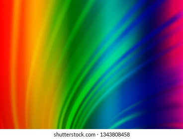 Light Multicolor, Rainbow vector abstract blurred background. Colorful abstract illustration with gradient. The elegant pattern for brand book.