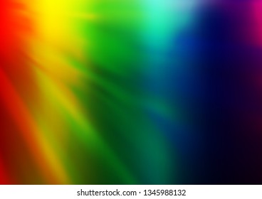 Light Multicolor, Rainbow vector abstract background. Shining colorful illustration in a Brand new style. The blurred design can be used for your web site.