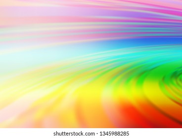 Light Multicolor, Rainbow vector abstract template. An elegant bright illustration with gradient. The template for backgrounds of cell phones.