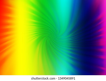 Light Multicolor, Rainbow vector abstract template. Creative illustration in halftone style with gradient. The elegant pattern for brand book.