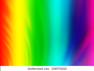 Light Multicolor, Rainbow vector abstract background. Creative illustration in halftone style with gradient. The blurred design can be used for your web site.