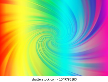 Light Multicolor, Rainbow vector abstract blurred background. Colorful illustration in blurry style with gradient. Brand new style for your business design.