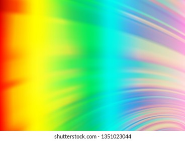 Light Multicolor, Rainbow vector abstract bright background. A completely new color illustration in a bokeh style. Brand new design for your business.