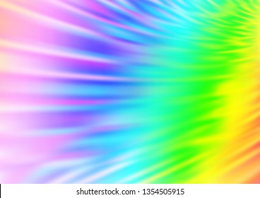 Light Multicolor, Rainbow vector abstract blurred template. Shining colorful illustration in a Brand new style. A completely new template for your design.