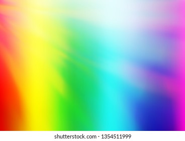 Light Multicolor, Rainbow vector abstract background. Colorful abstract illustration with gradient. The elegant pattern for brand book.