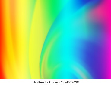 Light Multicolor, Rainbow vector abstract bright template. A completely new color illustration in a bokeh style. The elegant pattern for brand book.