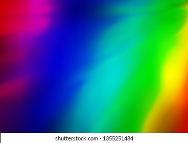 Light Multicolor, Rainbow vector abstract bright background. A vague abstract illustration with gradient. A completely new design for your business.