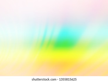 Light Multicolor, Rainbow vector abstract blurred template. A vague abstract illustration with gradient. The background for your creative designs.
