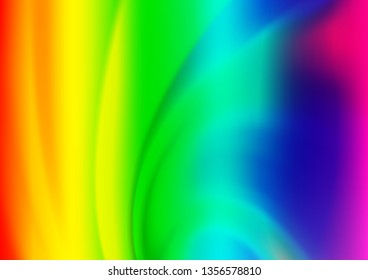 Light Multicolor, Rainbow vector abstract blurred pattern. Glitter abstract illustration with an elegant design. The best blurred design for your business.