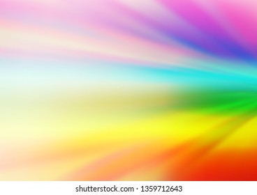 Light Multicolor, Rainbow vector abstract bright background. Glitter abstract illustration with an elegant design. The template can be used for your brand book.