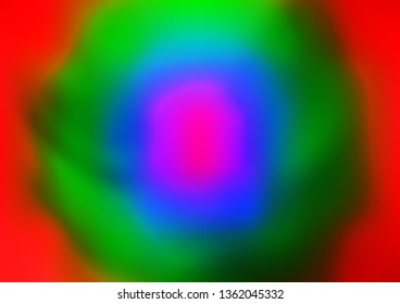 Light Multicolor, Rainbow vector abstract blurred pattern. Creative illustration in halftone style with gradient. Brand new style for your business design.