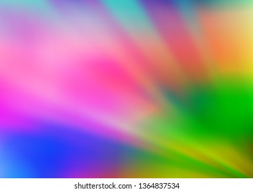 Light Multicolor, Rainbow vector abstract blurred background. Creative illustration in halftone style with gradient. The best blurred design for your business.