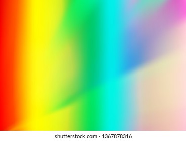 Light Multicolor, Rainbow vector abstract bright background. Creative illustration in halftone style with gradient. Brand new style for your business design.