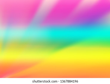 Light Multicolor, Rainbow vector abstract bright template. Glitter abstract illustration with an elegant design. Brand new style for your business design.