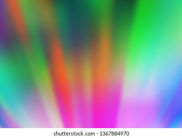 Light Multicolor, Rainbow vector abstract bright background. Creative illustration in halftone style with gradient. Brand new style for your business design.