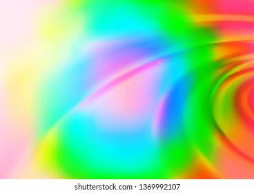 Light Multicolor, Rainbow vector abstract bright template. An elegant bright illustration with gradient. The background for your creative designs.