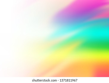 Light Multicolor, Rainbow vector abstract template. Colorful abstract illustration with gradient. The template can be used for your brand book.