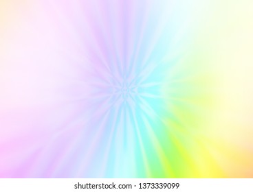 Light Multicolor, Rainbow vector abstract bright background. A vague abstract illustration with gradient. A completely new design for your business.