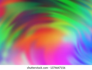 Light Multicolor, Rainbow vector abstract blurred background. An elegant bright illustration with gradient. The background for your creative designs.