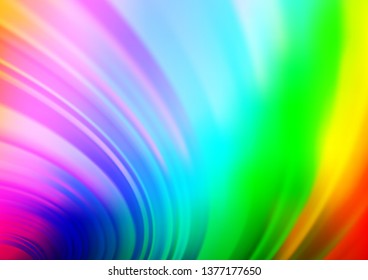 Light Multicolor, Rainbow vector abstract blurred pattern. Colorful abstract illustration with gradient. The template for backgrounds of cell phones.