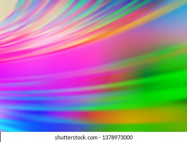 Light Multicolor, Rainbow vector abstract bright template. Colorful abstract illustration with gradient. Brand new design for your business.