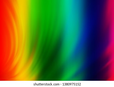 Light Multicolor, Rainbow vector abstract background. Shining colorful illustration in a Brand new style. Brand new design for your business.