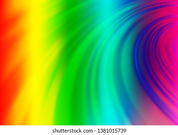 Light Multicolor, Rainbow vector abstract blurred pattern. Modern geometrical abstract illustration with gradient. The blurred design can be used for your web site.