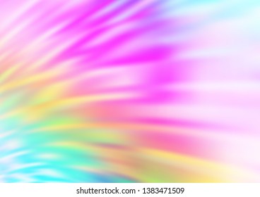 Light Multicolor, Rainbow vector abstract blurred template. Colorful illustration in abstract style with gradient. Brand new design for your business.